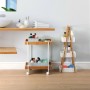Etagère de salle de bains Versa Bambou Bois MDF Bois MDF/Bambou (18 x 81 x 30 cm)