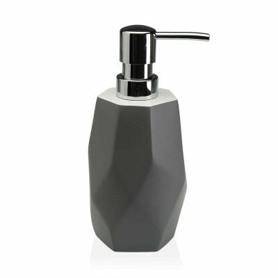 Soap Dispenser Versa Amanda Grey Resin Plastic 8,2 x 21 x 8,2 cm