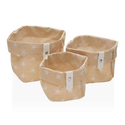 Set of Stackable Organising Boxes Versa Stars 10 x 10 x 10 cm 14 x 14 x 14 cm 12 x 12 x 12 cm