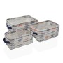 Basket set Versa 28 x 18 x 14 cm Fish Rectangular