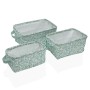 Basket set Versa Bellis 18 x 14 x 28 cm 28 x 18 x 14 cm