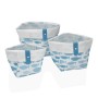 Basket set Versa Aqua 14 x 14 x 14 cm