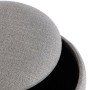 Pouf convertible Versa Gris Bambou Bois MDF