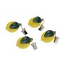 Pince pour nappe Versa Métal Polyéthylène Alliage de Zinc 7 x 3 cm Citron 4 Pièces