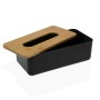 Boîte à mouchoirs Versa Bambou polypropylène 13,1 x 8,6 x 26,1 cm Noir