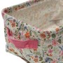 Basket set Versa 18 x 14 x 28 cm Flowers