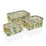 Basket set Versa 18 x 14 x 28 cm Lemon