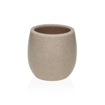 Toothbrush Holder Versa Luvo Beige Resin 95 x 90 x 95 cm