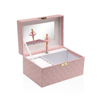 Boîte à bijoux Versa Bois Bois MDF 12 x 10 x 18 cm
