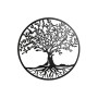 Wall Decoration Home ESPRIT Black Tree Cottage 99 x 2 x 99 cm
