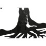 Wall Decoration Home ESPRIT Black Tree Cottage 99 x 2 x 99 cm