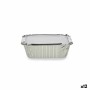 Lot de plateaux pour aliments Kinvara 16144 Aluminium 14,5 x 7,5 x 12,5 cm Jetable Avec couvercle (12 Unités)