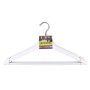 Set of Clothes Hangers Confortime White Wood 3 Pieces (24 Units)