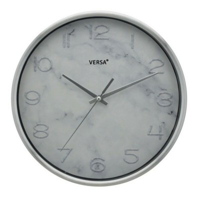 Horloge Murale Versa Aluminium Casual 4,2 x 25,2 cm