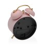 Alarm Clock Versa Pink Metal 5,4 x 13,5 x 9,7 cm