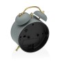 Alarm Clock Versa Grey Metal 5,4 x 13,5 x 9,7 cm