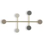 Porte-manteau Versa Multicouleur Métal Résine Bois MDF 6,5 x 22 x 41 cm (6,5 x 22 x 41 cm)