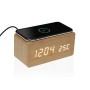Alarm Clock Versa MDF Wood Minimalist 7 x 7 x 15 cm