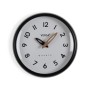 Horloge Murale Versa Blanc Noir Plastique