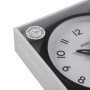 Horloge Murale Versa Blanc Noir Plastique