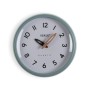 Wall Clock Versa White Green Plastic