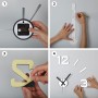 Horloge Murale Versa Blanc Plastique