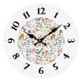 Horloge Murale Versa Bois Fleurs 4 x 30 x 30 cm