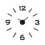 Horloge Murale Versa Noir Plastique