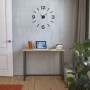 Horloge Murale Versa Noir Plastique