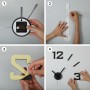 Horloge Murale Versa Noir Plastique