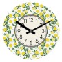 Horloge Murale Versa Bois Citron 4 x 30 x 30 cm