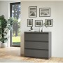 Chest of drawers CHELSEA  Grey Anthracite 77,2 x 42,2 x 79,9 cm