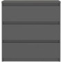 Chest of drawers CHELSEA  Grey Anthracite 77,2 x 42,2 x 79,9 cm