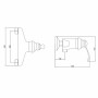Mixer Tap Rousseau Byron Grey Chrome Metal Brass 15 cm Shower