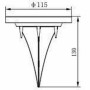 Lampe solaire Galix G4525 Argent