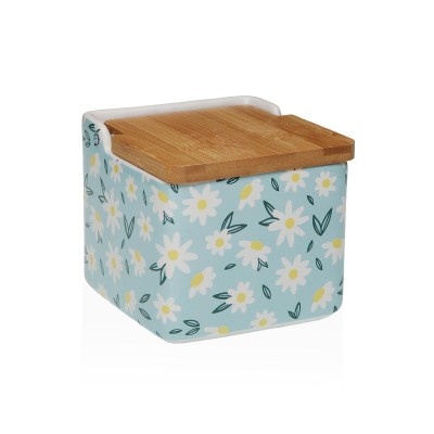 Salt Shaker with Lid Versa DAISY  Ceramic 12,2 x 11,5 x 12,2 cm