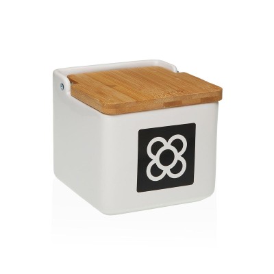 Salt Shaker with Lid Versa Ceramic 12,2 x 11,5 x 12,2 cm