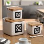 Salt Shaker with Lid Versa Ceramic 12,2 x 11,5 x 12,2 cm