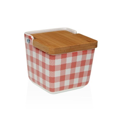Salt Shaker with Lid Versa VICHY  Ceramic 8,8 x 8,5 x 8,8 cm
