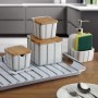 Salt Shaker with Lid Versa G-LINES Ceramic 8,8 x 8,5 x 8,8 cm