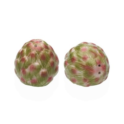 Salt and Pepper Shakers Versa Ceramic Dolomite Artichoke 6,2 X 7 X 6,3 CM