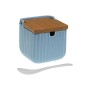 Sugar Bowl Versa Blue Ceramic Bamboo Dolomite 8,3 x 8,3 x 8,3 cm
