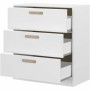 Chest of drawers Parisot White 79,7 x 87,8 x 43,8 cm