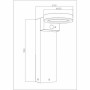 Lampe solaire Galix G4590B Argenté 1000 Lm