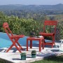 Side table Grosfillex Miami Red 40 x 40 x 41 cm