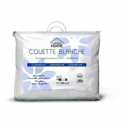 Duvet Lovely Home White 240 x 260 cm 450 g/m² (2 Pieces)