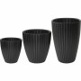 Plant pot Garden ID Fancy Black Polyethylene 40 x 42 cm