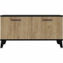 Shoe Rack THEO  Brown Black Oak Melamin 100 x 40 x 52 cm