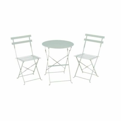 Ensemble Table + 2 Chaises Vert 60 x 71 cm 42 x 45 x 82 cm