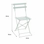 Ensemble Table + 2 Chaises Vert 60 x 71 cm 42 x 45 x 82 cm